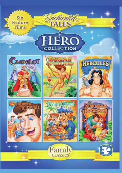 Hero Collection - Camelot, Tarzan, Hercules, Gulliver's Travels, Treasure Island, and Hunchback of Notre Dame