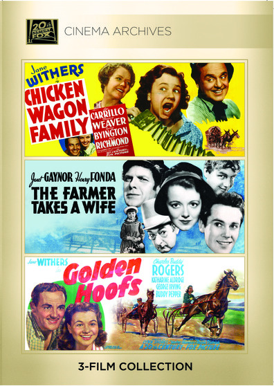 (Jane Withers Set) Chicken-Wagon Family 1939; Farmer Takes A Wife 1935; Golden Hoofs 1941