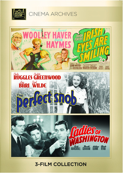 (Anthony Quinn Set) Irish Eyes Are Smiling 1944; The Perfect Snob 1941; Ladies Of Washington 1944