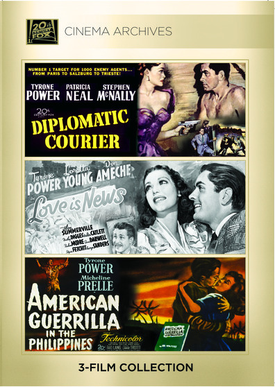 (Tyrone Power Set) Diplomatic Courier 1952; Love Is News 1937; American Guerilla In The Philippin